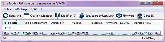 eBuddy scanneur de réseau